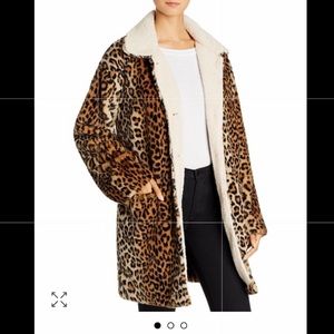 Sanctuary Sierra Animal-Print Faux-Fur Coat